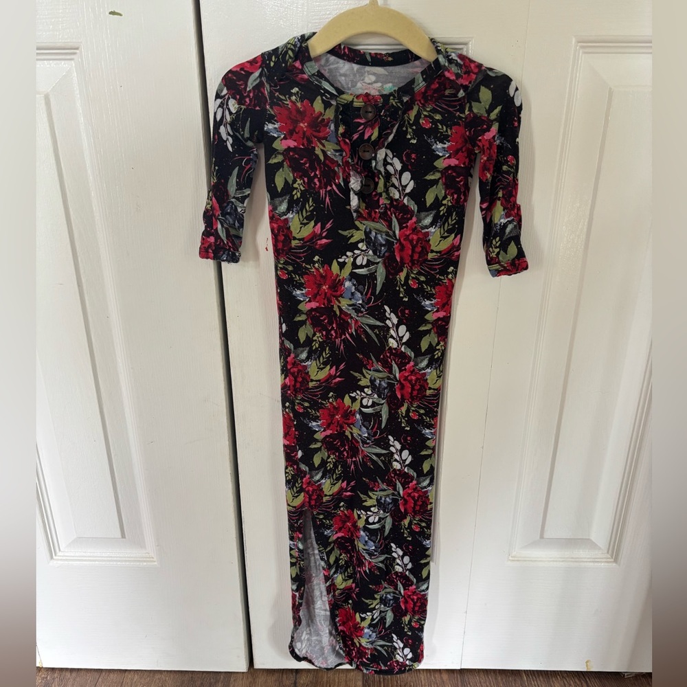 Newborn bamboo knotted gown